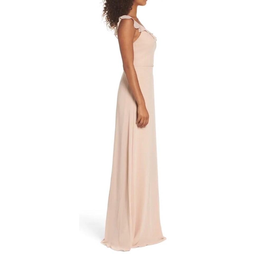 MONIQUE LHUILLIER BRIDESMAIDS Keira Backless Gown - Picture 3 of 12